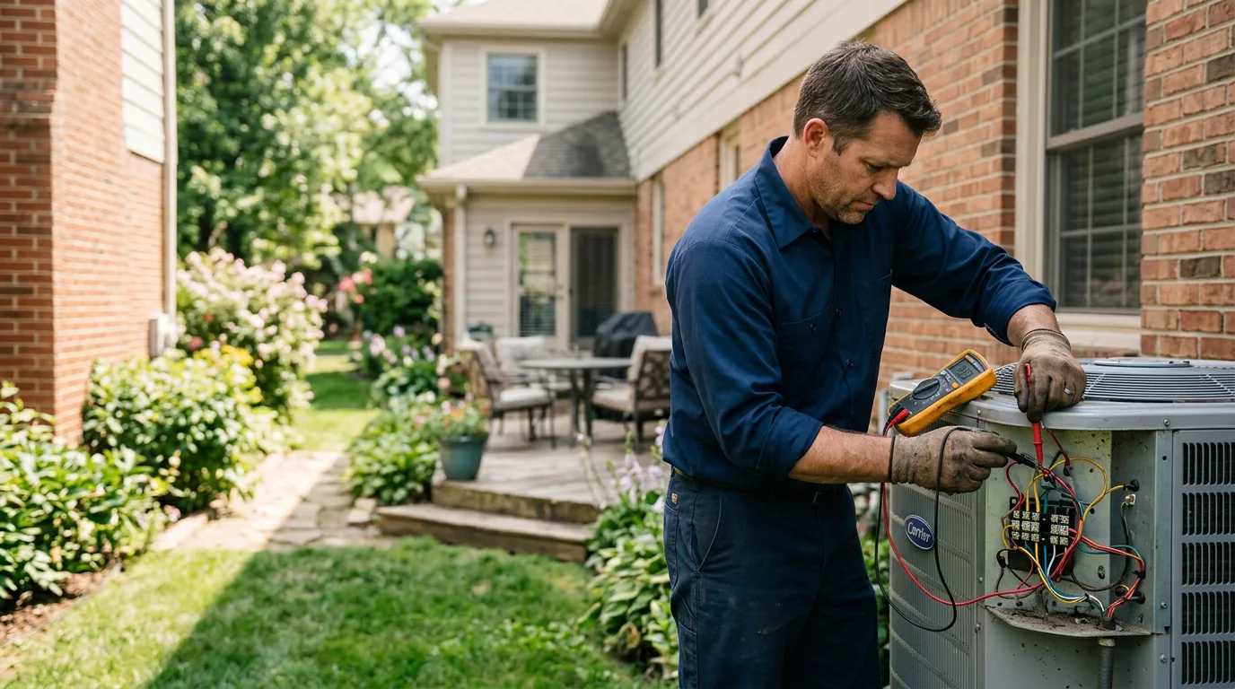 HVAC technician working near Horseshoe Bend, AR